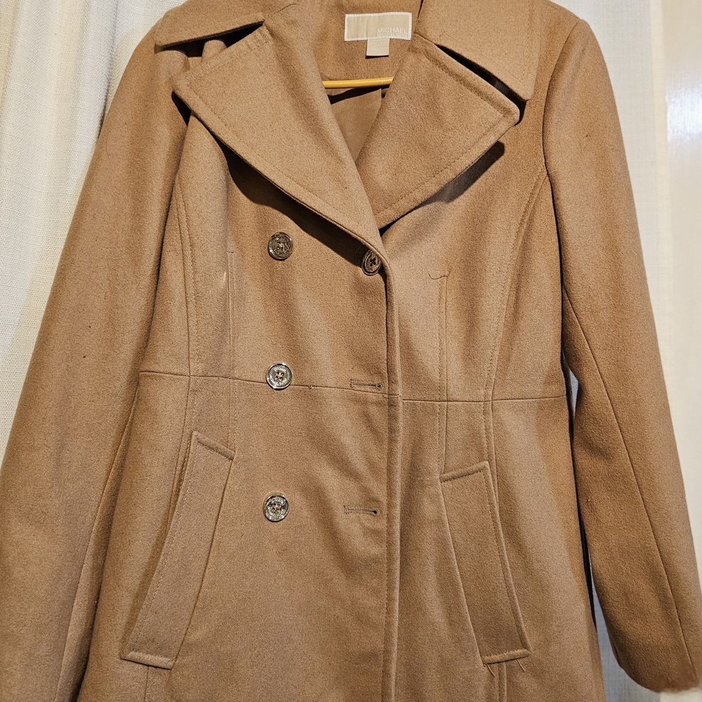 MICHAEL Michael Kors Camel Pea Coat